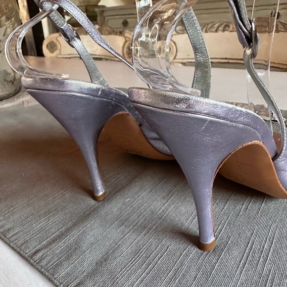 D&G - Dolce and Gabbana Metallic Violet Heels - Picture 6 of 12